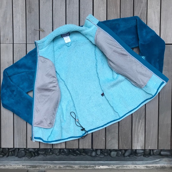 Patagonia | Blue Zip Up Fleece Sweater w Pockets - Picture 2 of 6